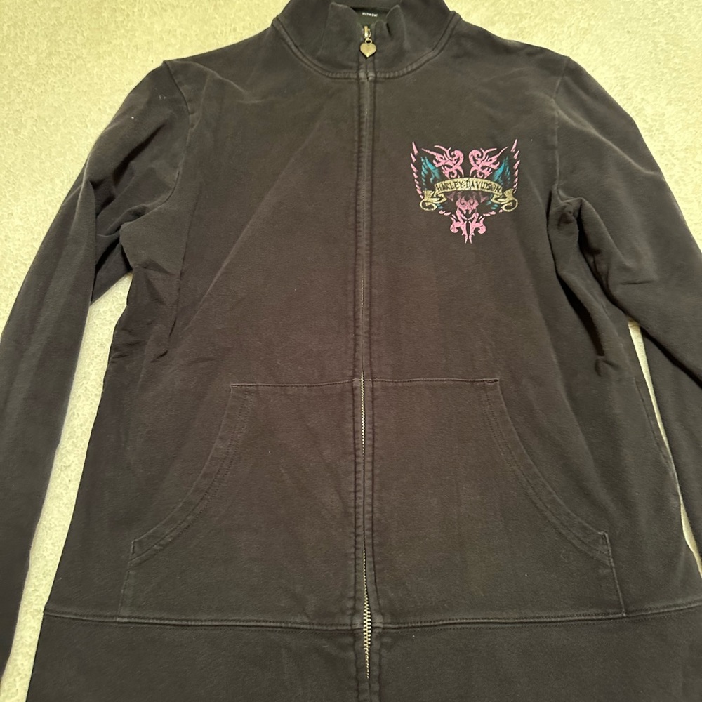 Ladies Harley Davidson black jacket size large